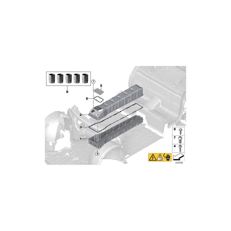 Genuine BMW 61278610481 I15 Seal For Hv Battery (Inc. i8) | ML Performance US Car Parts