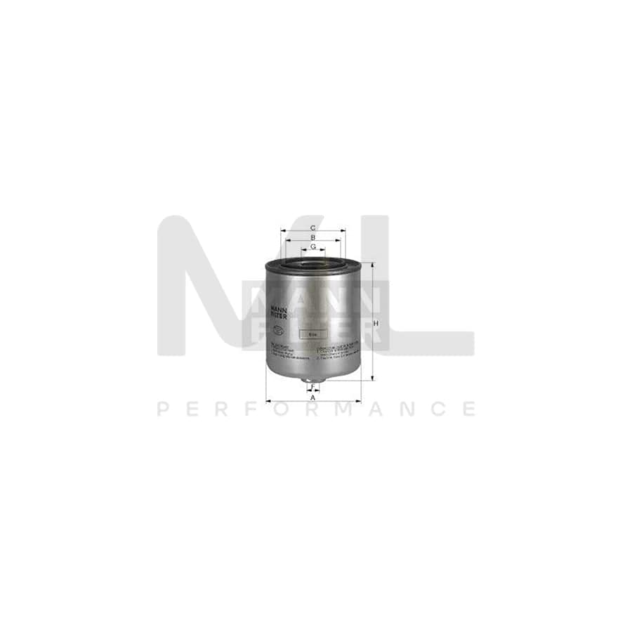MANN-FILTER WK 9042 Fuel filter Spin-on Filter