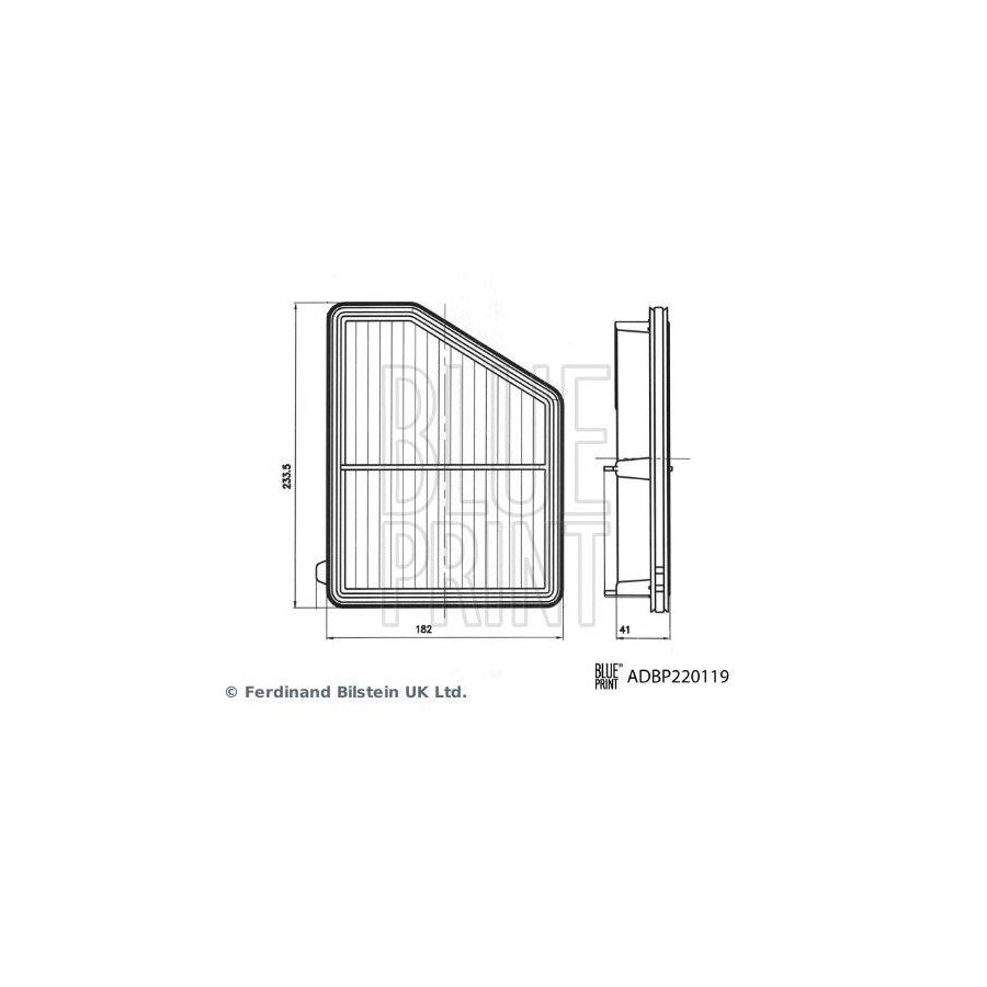 Blue Print Adbp220119 Air Filter for Honda CIVIC
