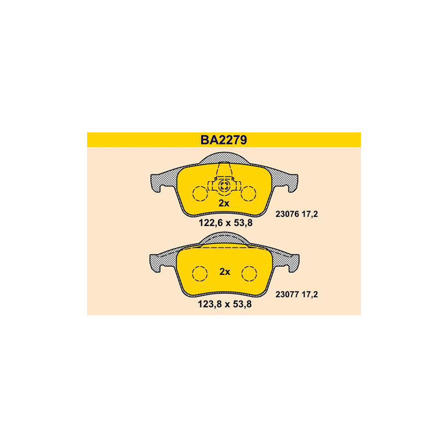 Barum Ba2279 Brake Pad Set
