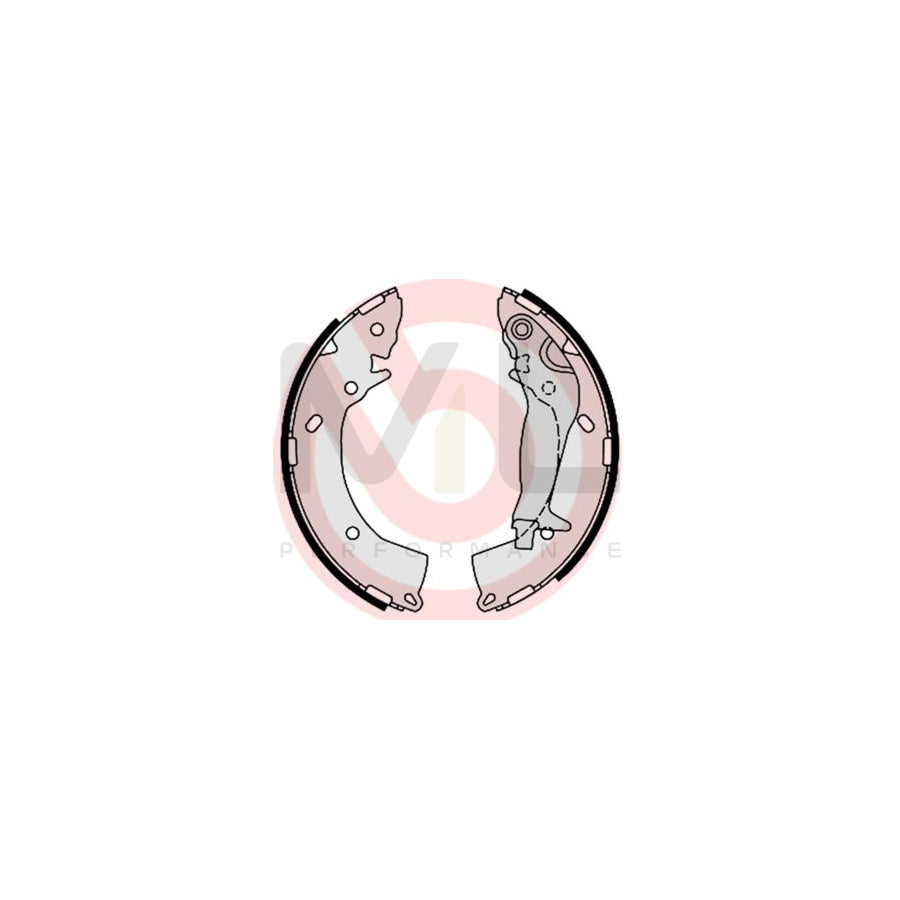 BREMBO S 30 519 Brake Shoe Set with handbrake lever | ML Performance Car Parts