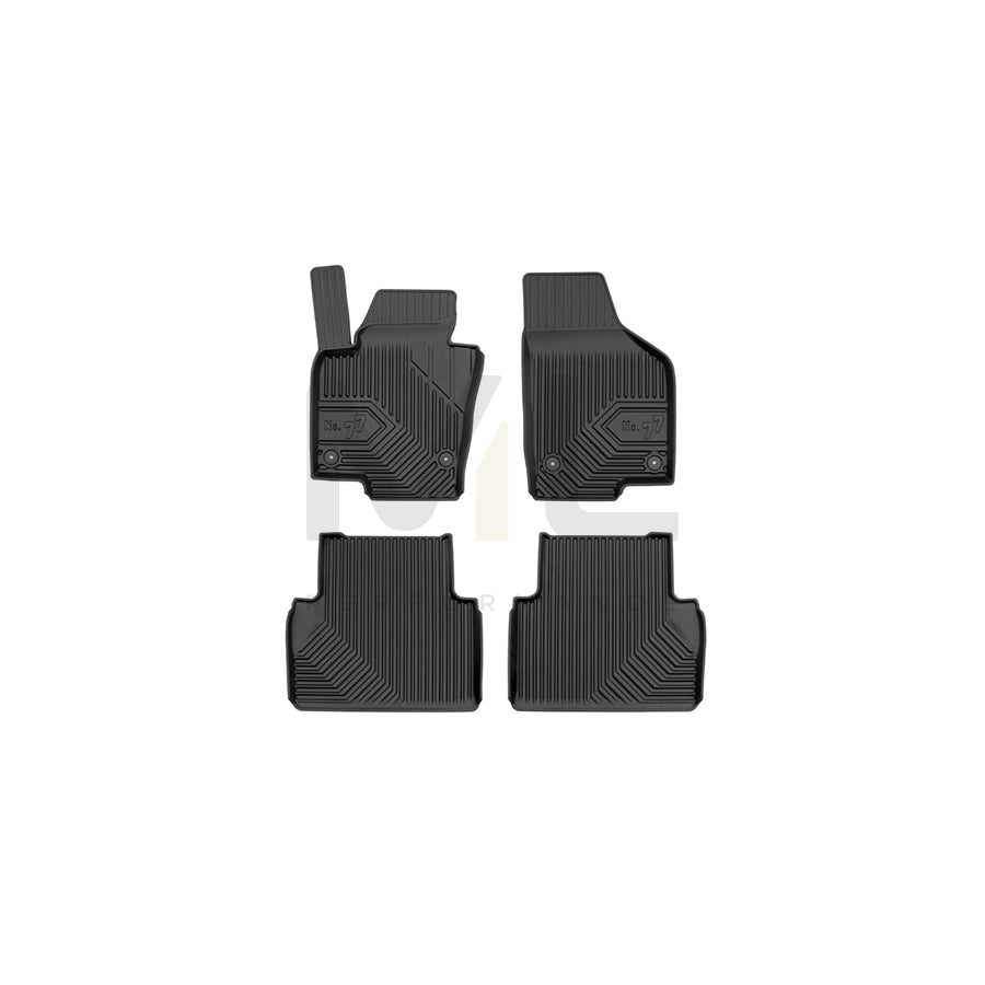 FROGUM Tailored, No.77 77409743 Floor mat set Elastomer, Front and Rear, Quantity: 4, Black, (LHD)