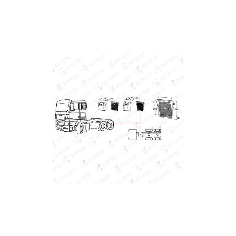 Covind Tgx/540 Wing Fender