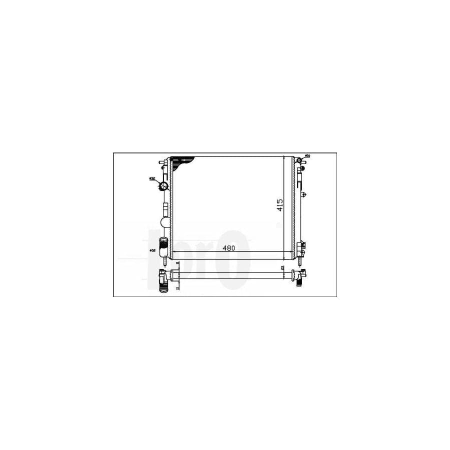 Abakus 0420170010 Engine Radiator