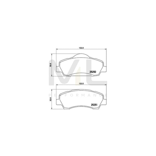 Hella 8DB 355 020-771 Brake Pad Set Not Prepared For Wear Indicator, With Brake Caliper Screws, With Accessories