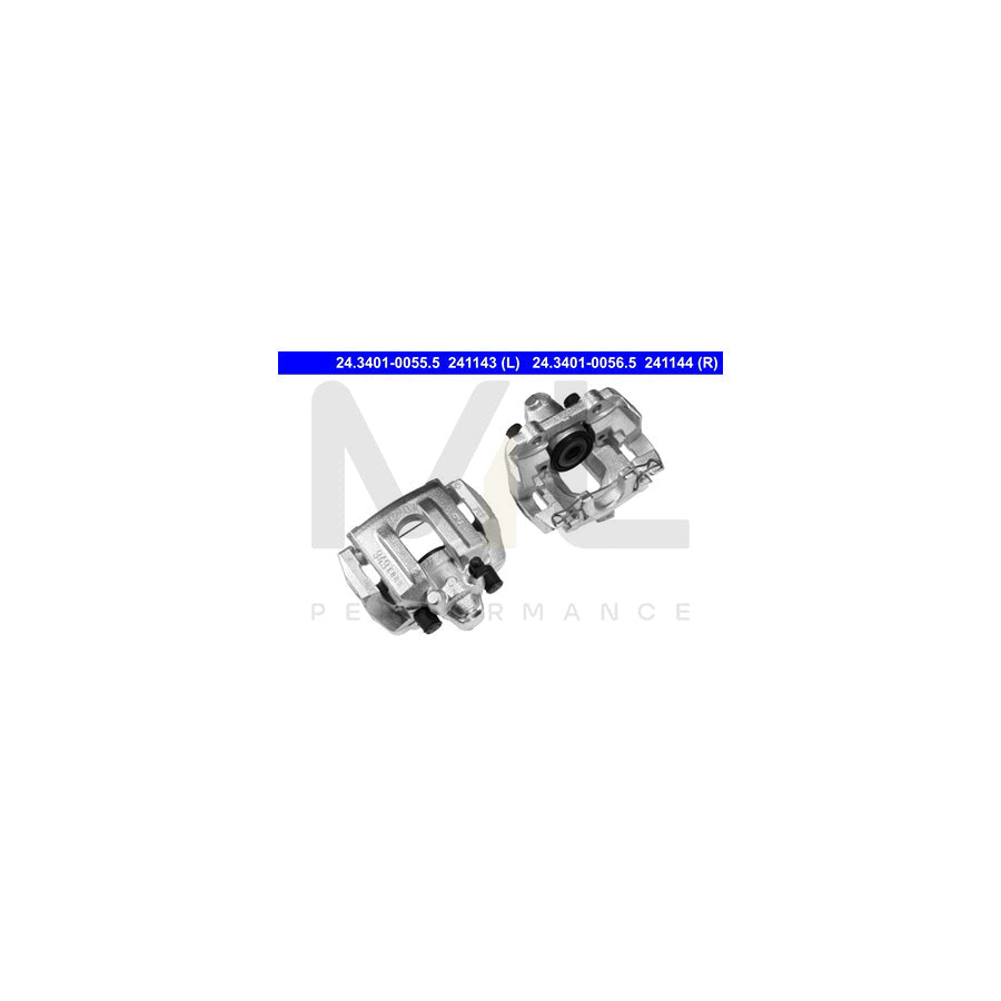 ATE 24.3401-0055.5 Brake Caliper for SAAB 9-5 with holder
