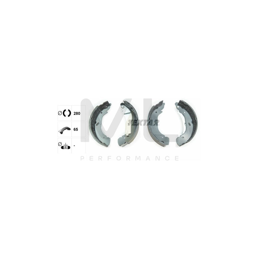 TEXTAR 91058600 Brake Shoe Set with handbrake lever | ML Performance Car Parts