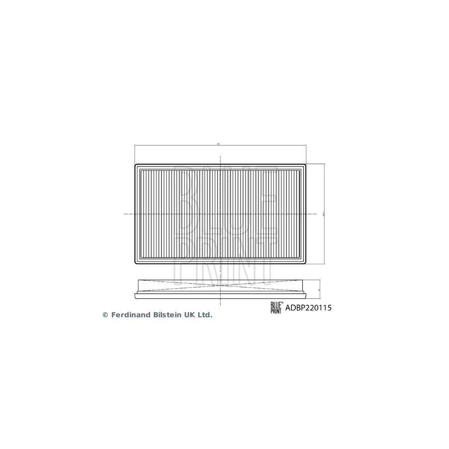 Blue Print Adbp220115 Air Filter Suitable for Mercedes-Benz C-Class