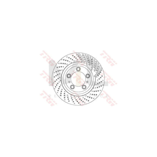 TRW DF6721S Brake Disc Perforated / Vented, Painted, High-carbon | ML Performance Car Parts