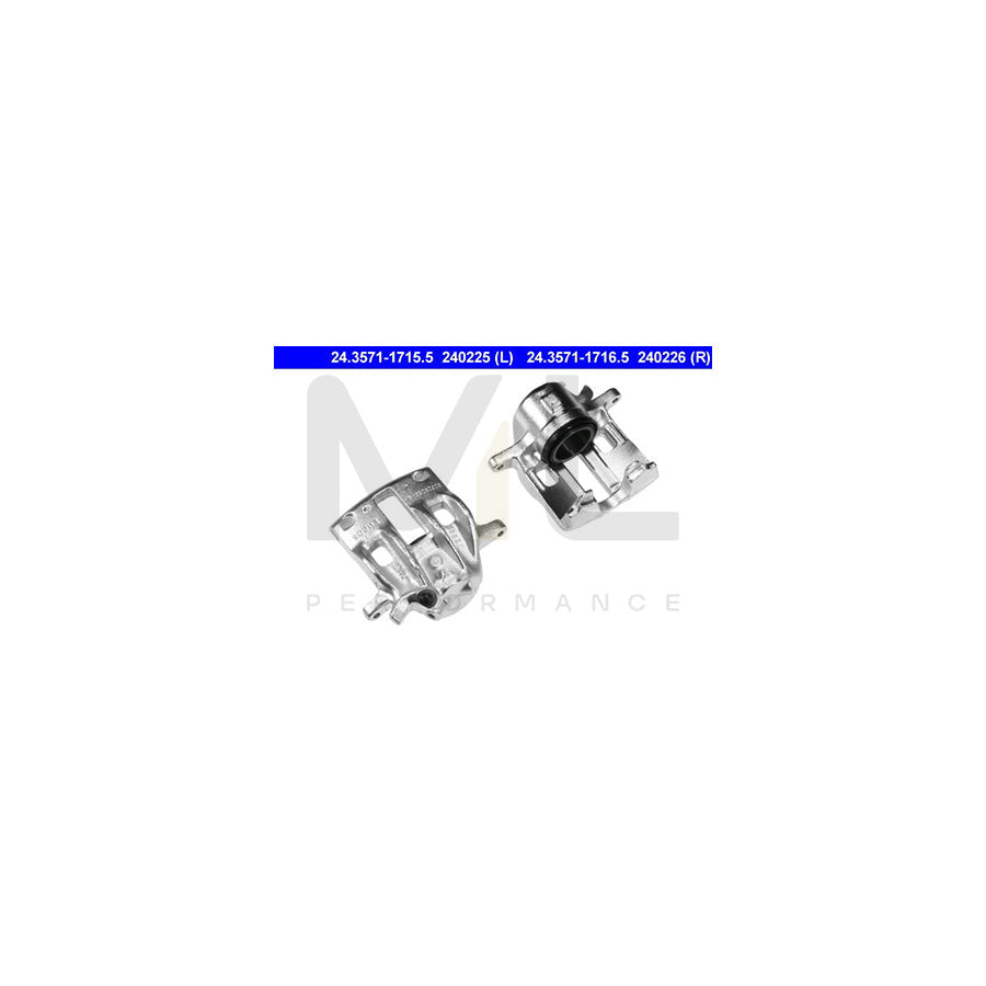 ATE 24.3571-1715.5 Brake Caliper for PEUGEOT 406 without holder