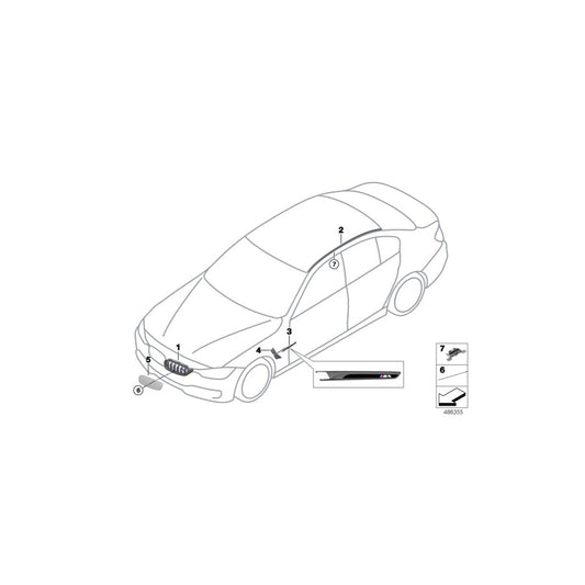 Genuine BMW 51718431803 Protecting Grille AIR INTAKE ENG. (Inc. M4 GT4) | ML Performance US