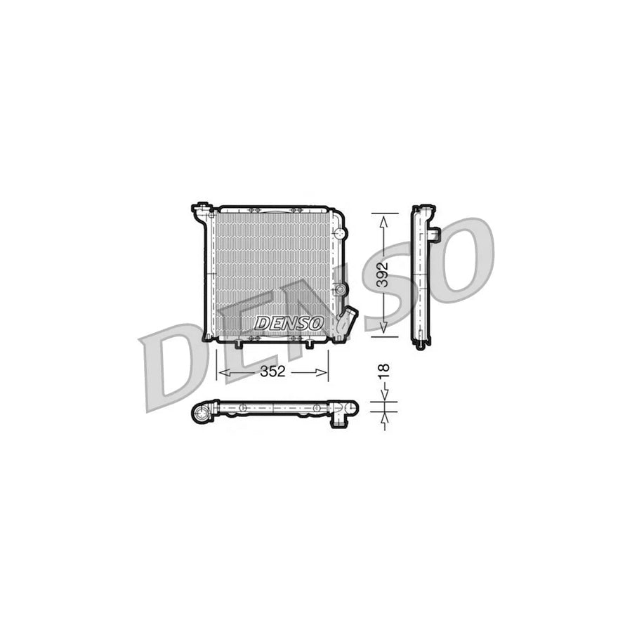 DENSO DRM23071 Engine Radiator