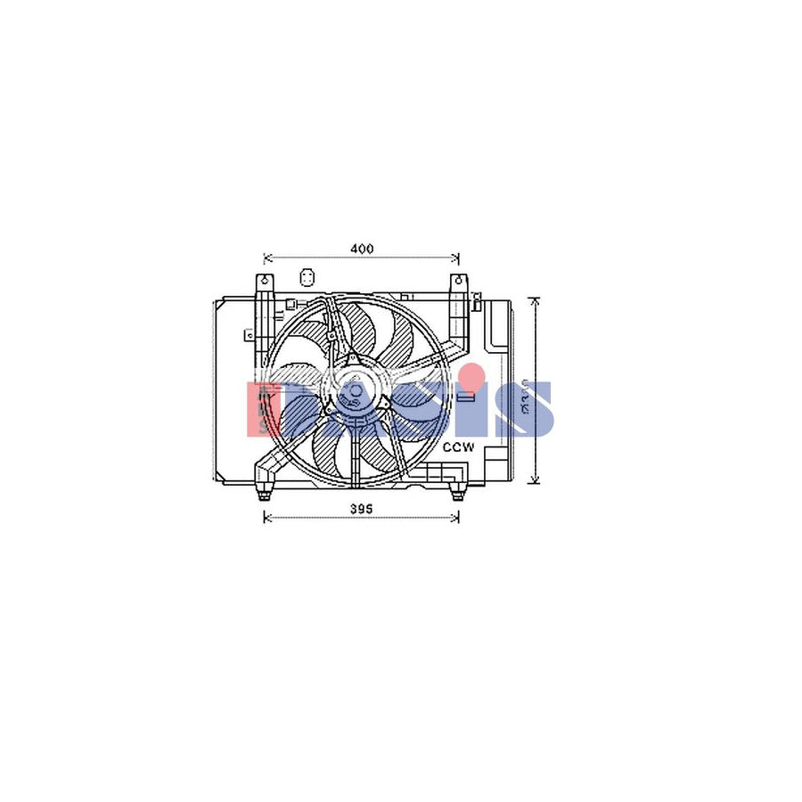 AKS Dasis 078093N Fan, Radiator