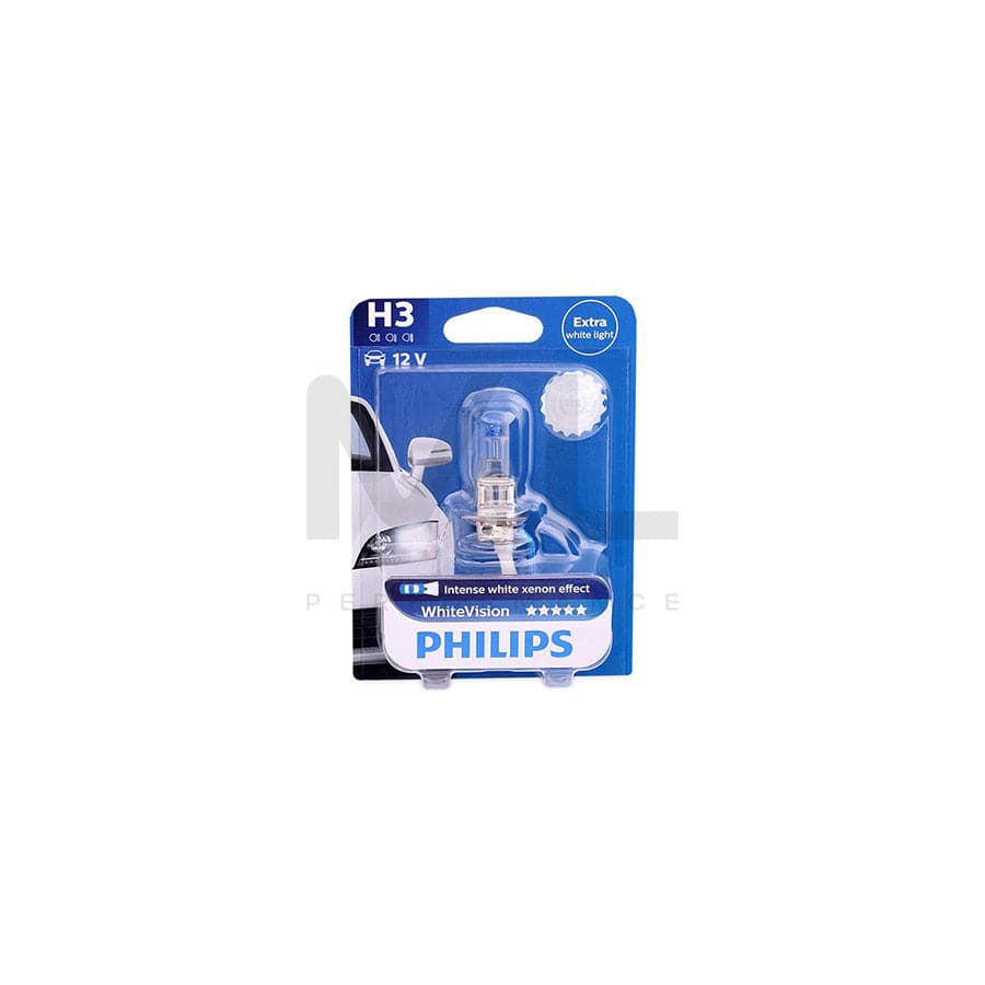 PHILIPS 12336WHVB1 Bulb, spotlight H3 12V 55W PK22s 4300K Halogen | ML Performance Car Parts