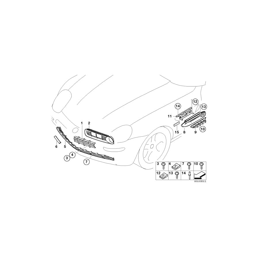 Genuine BMW 51138263222 E52 Right Finisher Bracket (Inc. ALPINA V8 & Z8) | ML Performance US Car Parts