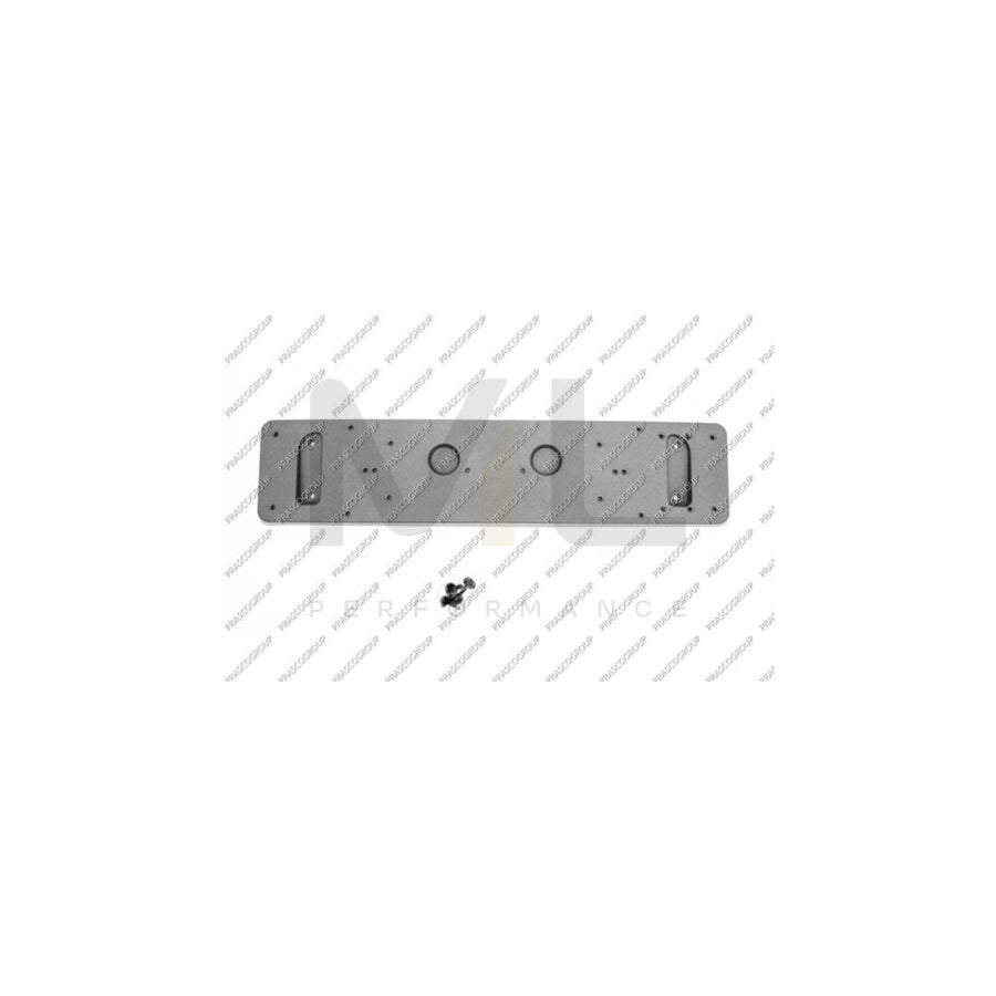 PRASCO ME8301539 Number plate holder suitable for MERCEDES-BENZ GLE Off-Road (W166) Front, Black, frameless