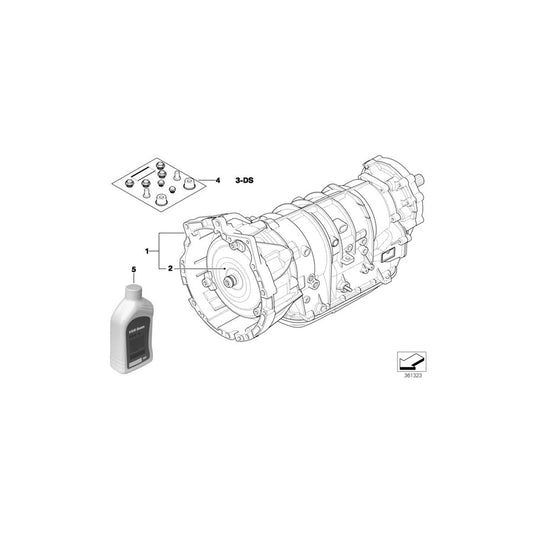 Genuine BMW 24007523281 E46 E83 Exch. Automatic Transmission Eh A5S 390R - YX (Inc. 330xi & X3 3.0i) | ML Performance US