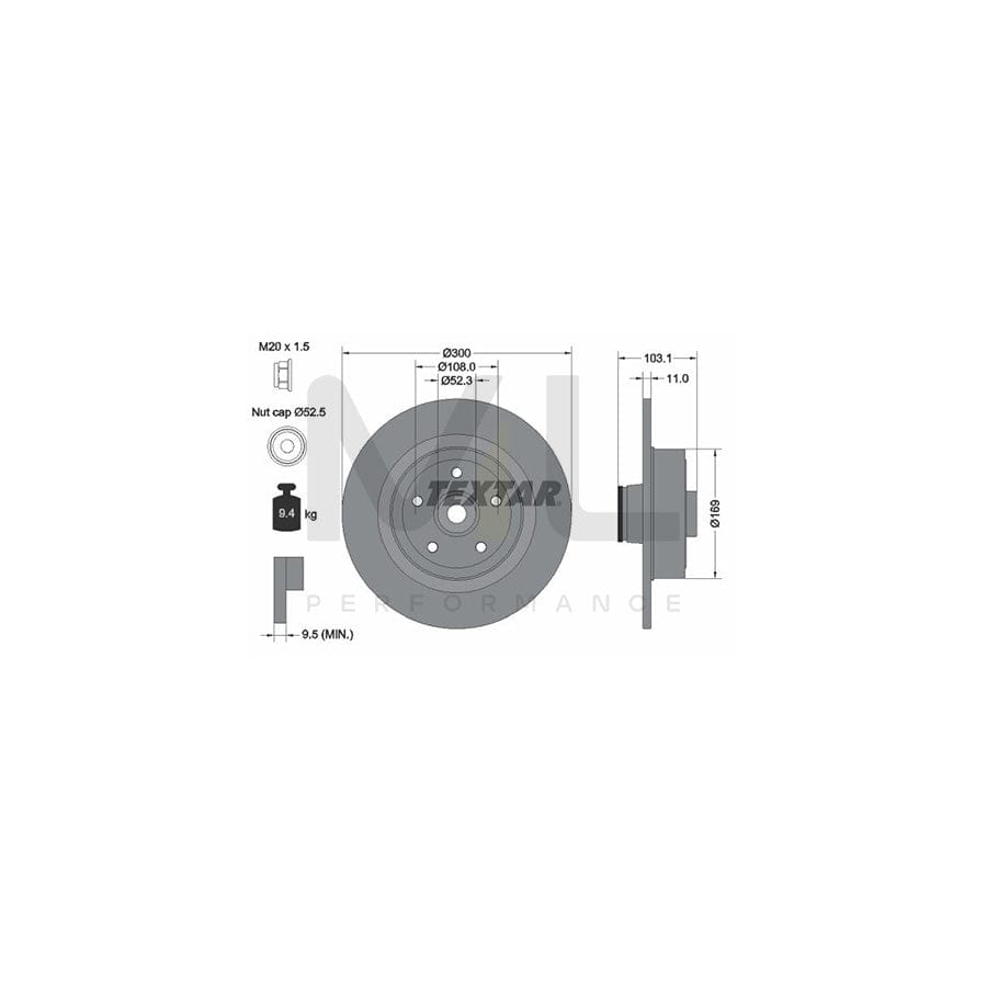 TEXTAR PRO 92239603 Brake Disc for RENAULT Megane II Hatchback (BM, CM) Solid, Coated, with integrated magnetic sensor ring, with wheel bearing | ML Performance Car Parts