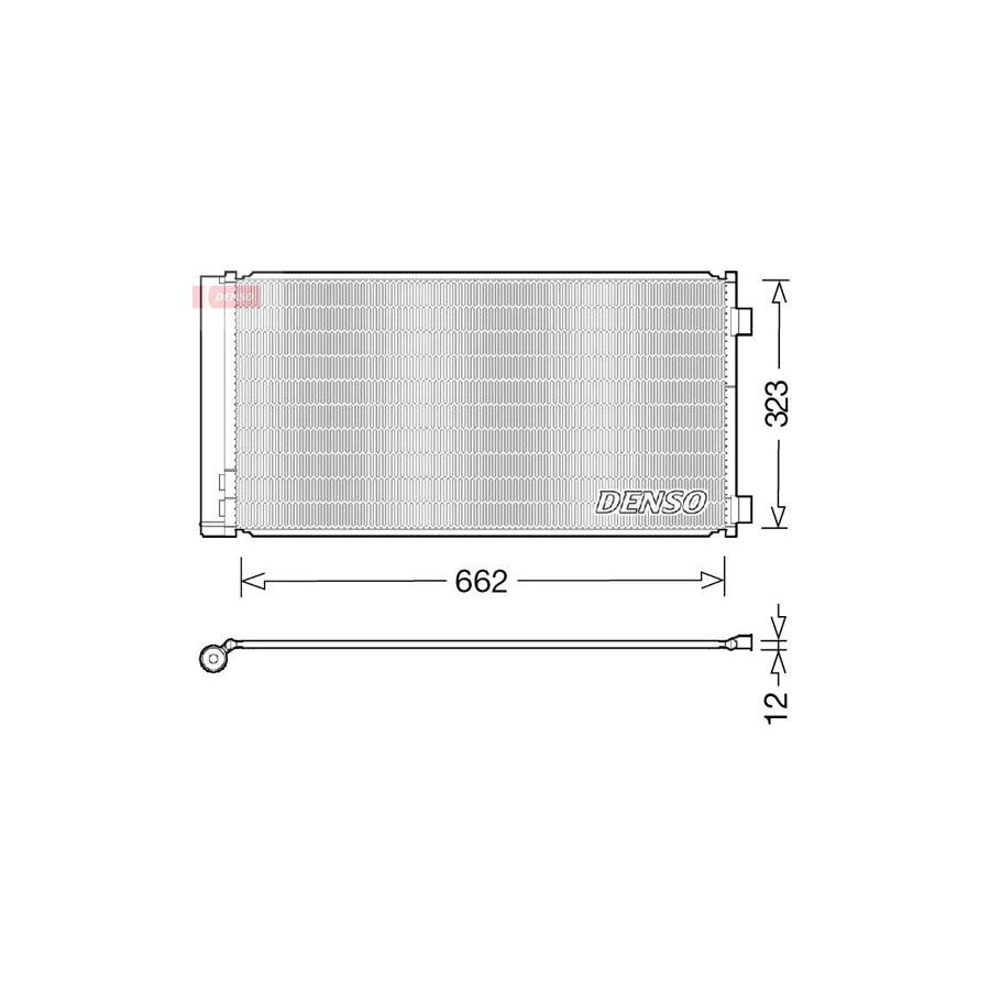 DENSO DCN05103 Air Conditioning Condenser