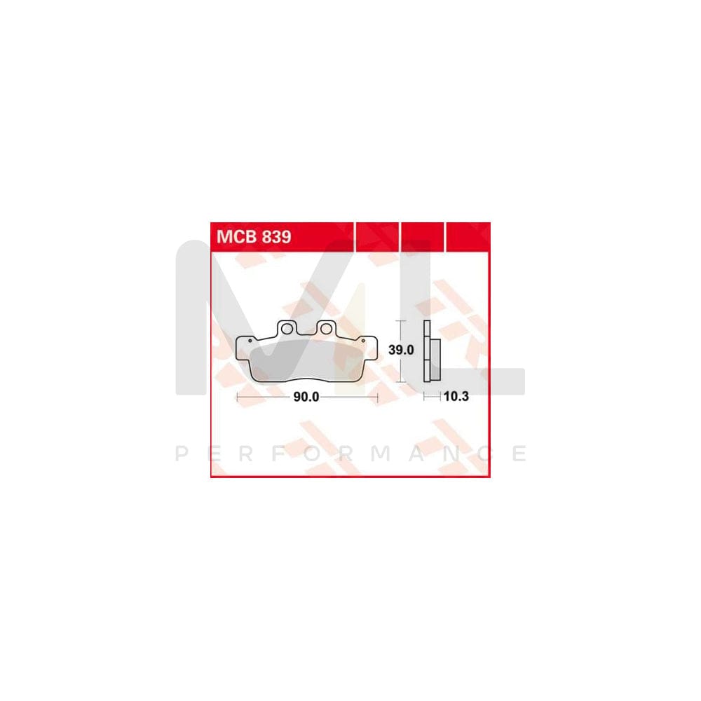 TRW Organic Allround Mcb839 Brake Pad Set | ML Performance Car Parts