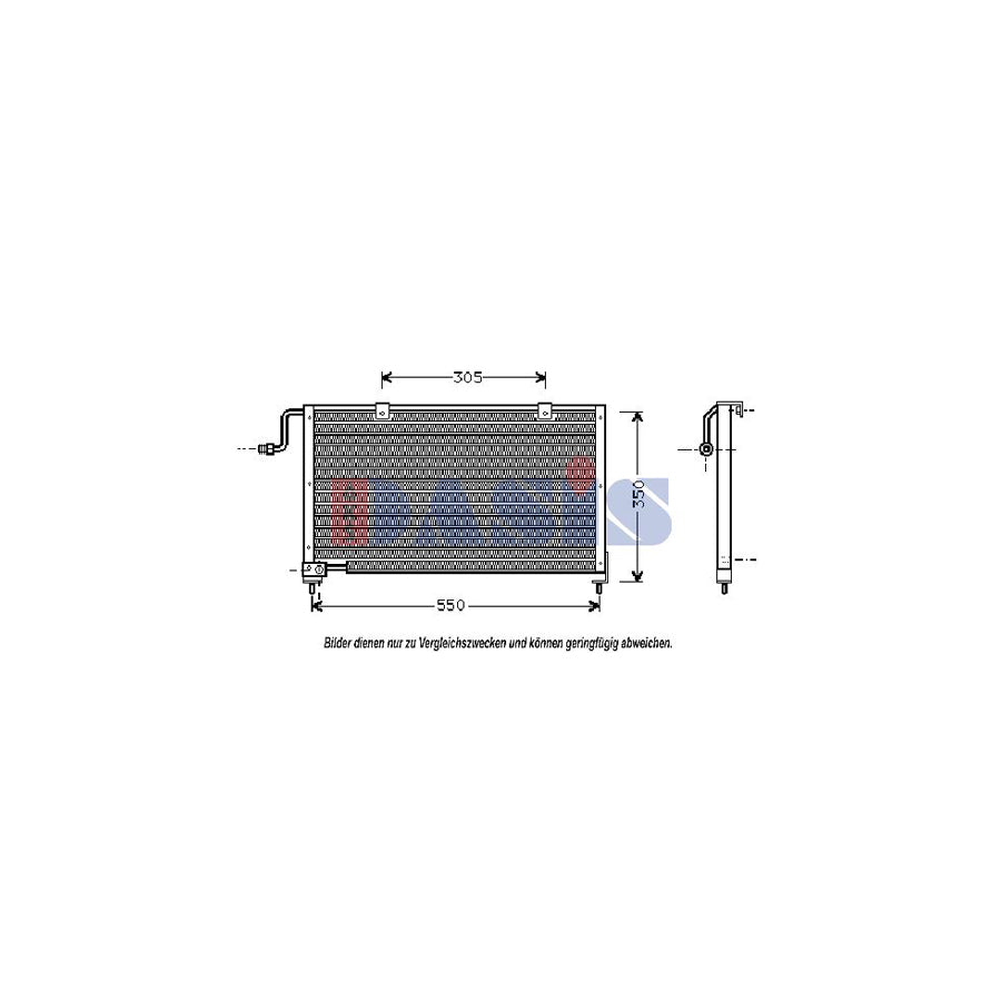AKS Dasis 112060N Air Conditioning Condenser for Mazda 626