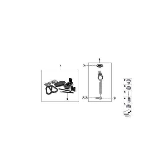 Genuine BMW 51718308846 Hood Catch Lockable SET (2 PCS.) (Inc. M6 GT3, M235i Racing & M4 GT4) | ML Performance US