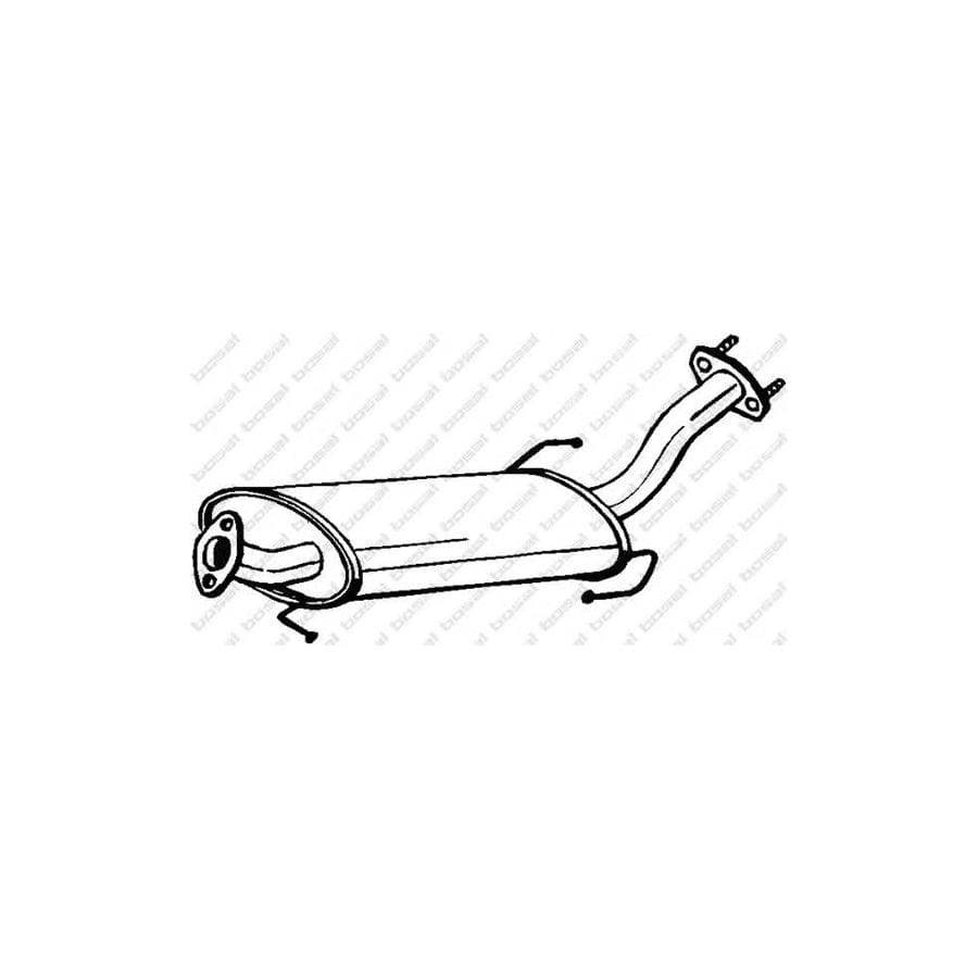 Bosal 145-209 Front Silencer for Nissan Patrol Gr IV Off-Road (Y60, Gr)