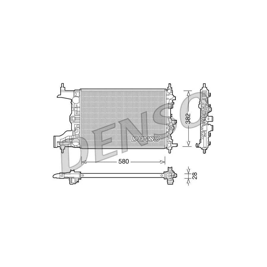 DENSO DRM20098 Engine Radiator