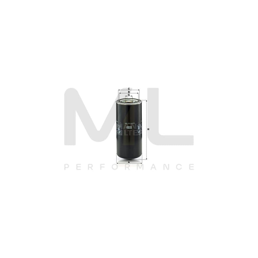 MANN-FILTER WD 13 145/20 Oil Filter Spin-on Filter