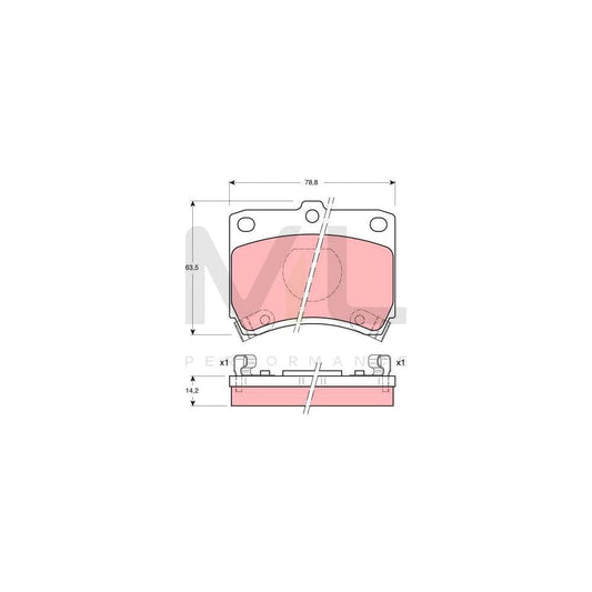 TRW Gdb773 Brake Pad Set With Acoustic Wear Warning | ML Performance Car Parts
