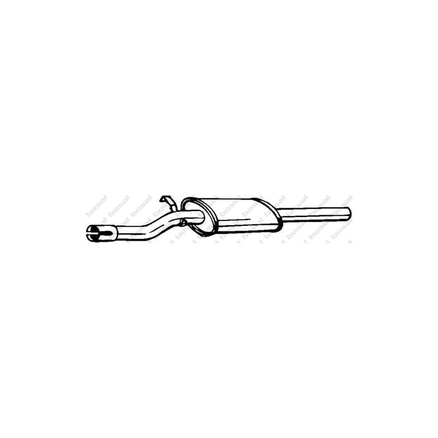 Bosal 148-337 Middle Silencer for Fiat Cinquecento (170)