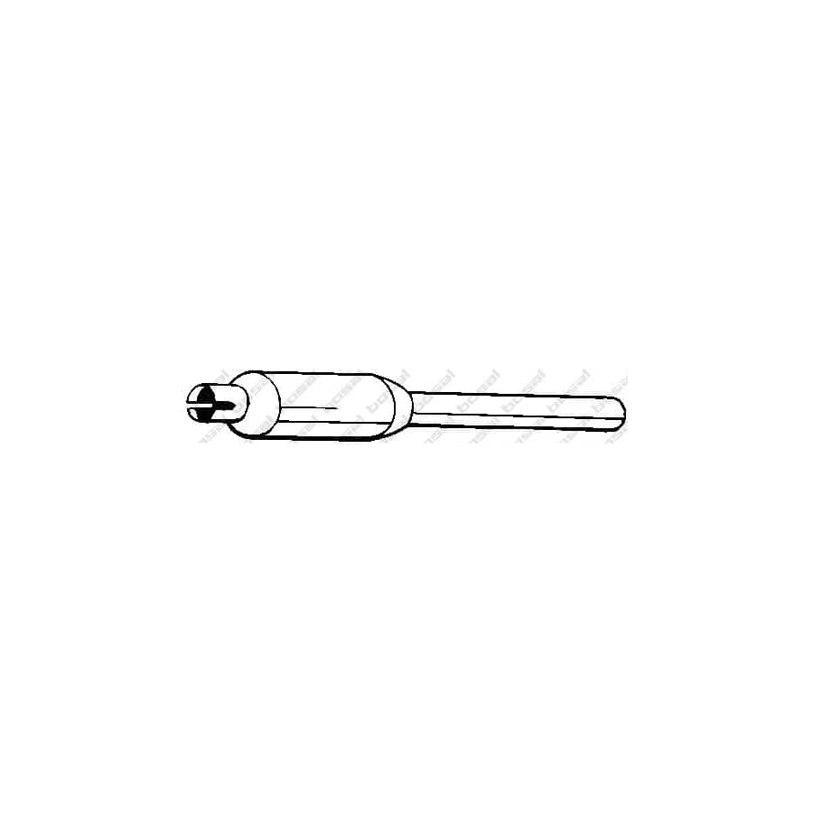 Bosal 154-743 Middle Silencer for Ford Sierra
