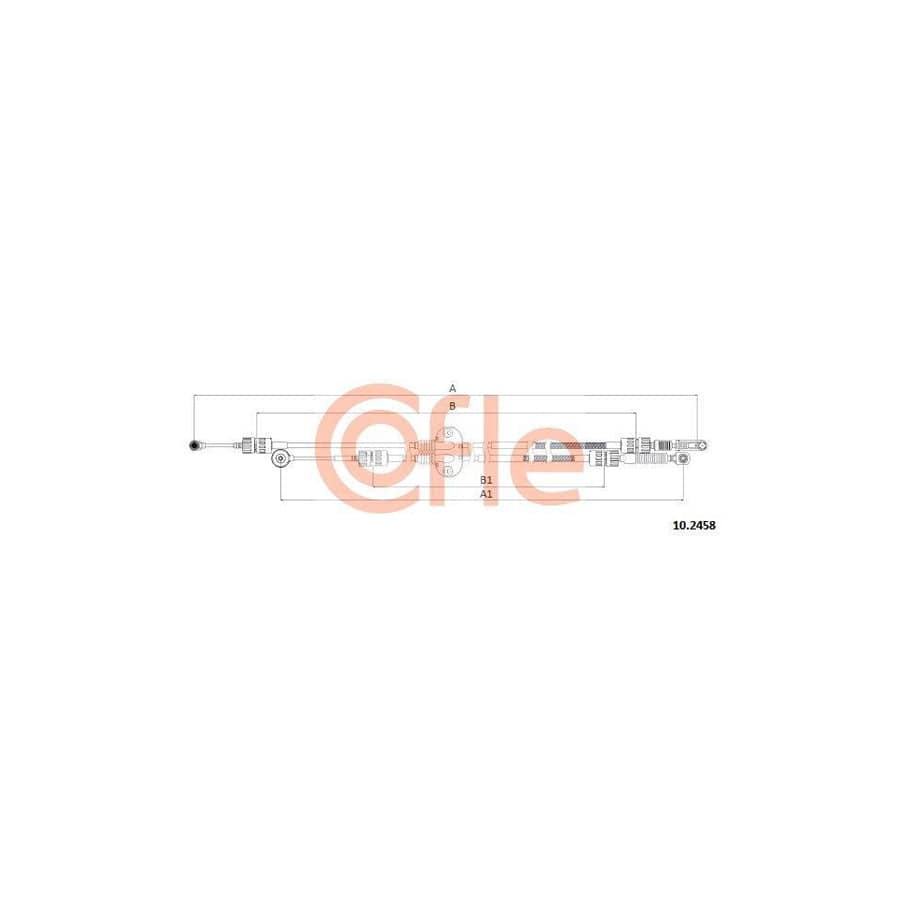 Cofle 10.2458 Cable, Manual Transmission for Ford Focus