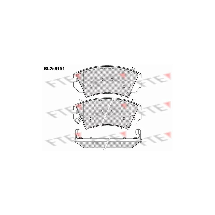 FTE 9010842 Brake Pad Set