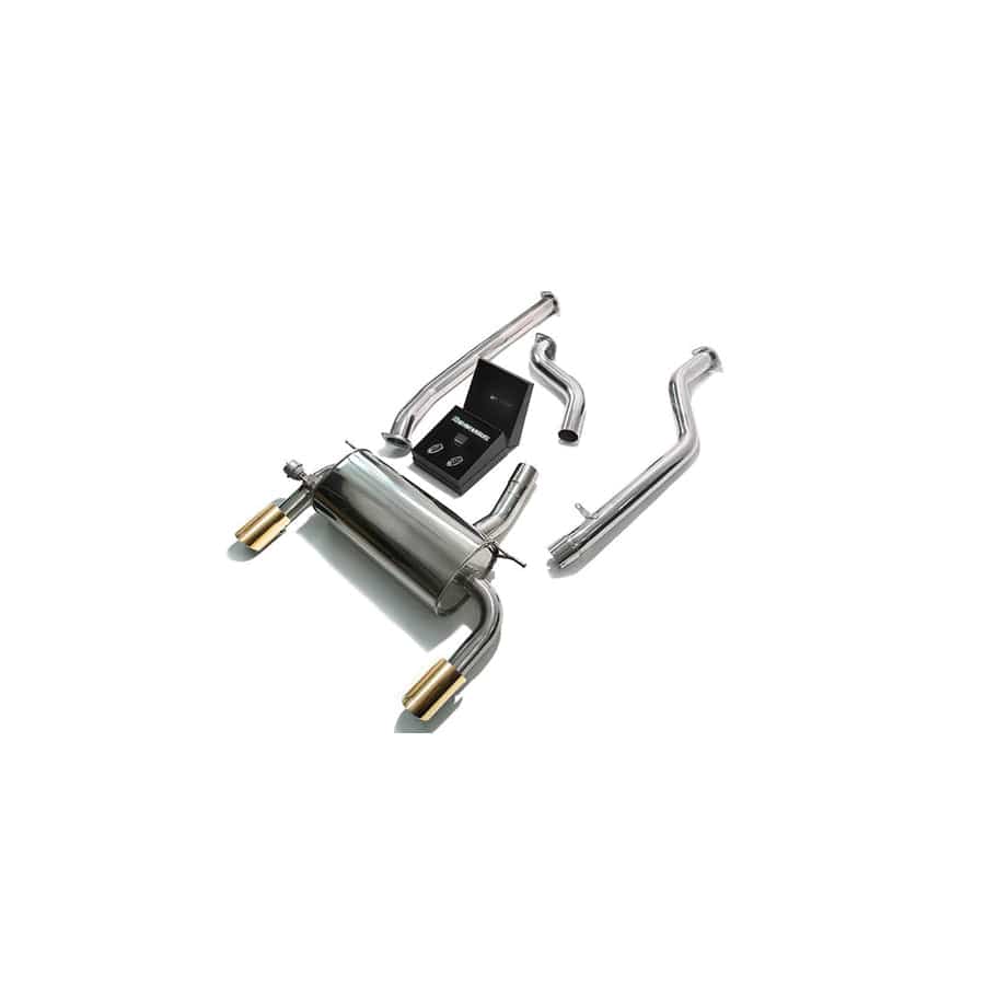 Armytrix BF324-DS11G Valvetronic Exhaust System BMW F34 320GT | 330GT 2.0 Turbo F34 2016+ with Dual Gold 3.5"