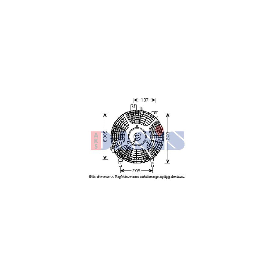 AKS Dasis 218010N Fan, Radiator for Toyota Corolla