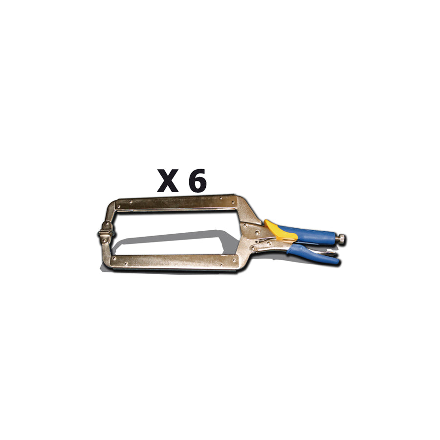 Gys 050112 Flat-Nose Lock-Grip Pliers (X6) Car Body Accessories
