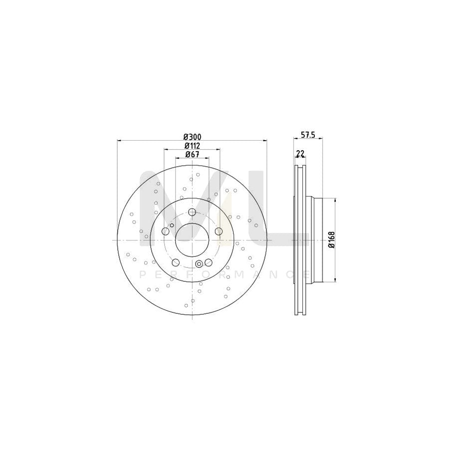 TEXTAR 92123900 Brake Disc suitable for MERCEDES-BENZ SL Convertible (R129) Internally Vented, Perforated, without wheel hub, without wheel studs | ML Performance Car Parts