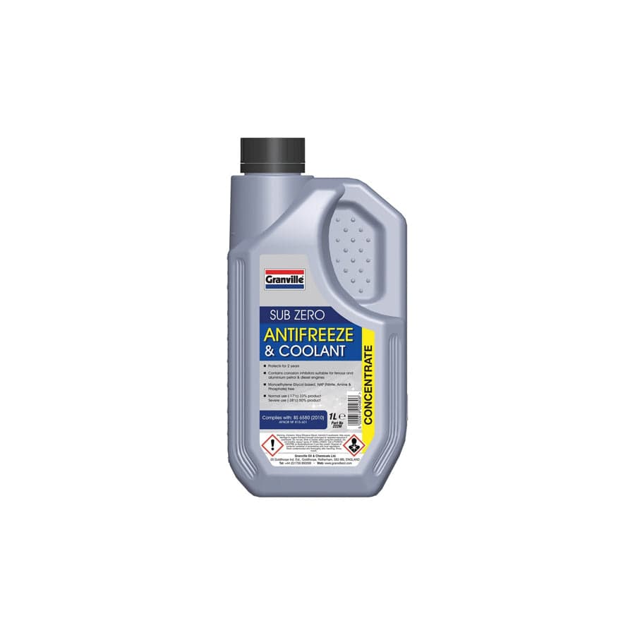 GRANVILLE 7100075 Sub Zero Blue Coolant Concentrate - 1 Litre
