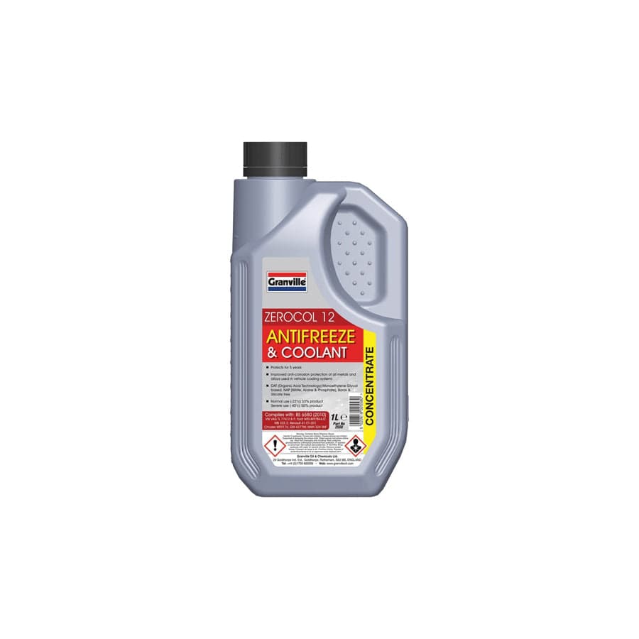GRANVILLE 7100055 Zerocol 12 Red Antifreeze Concentrate OAT - 1 litre