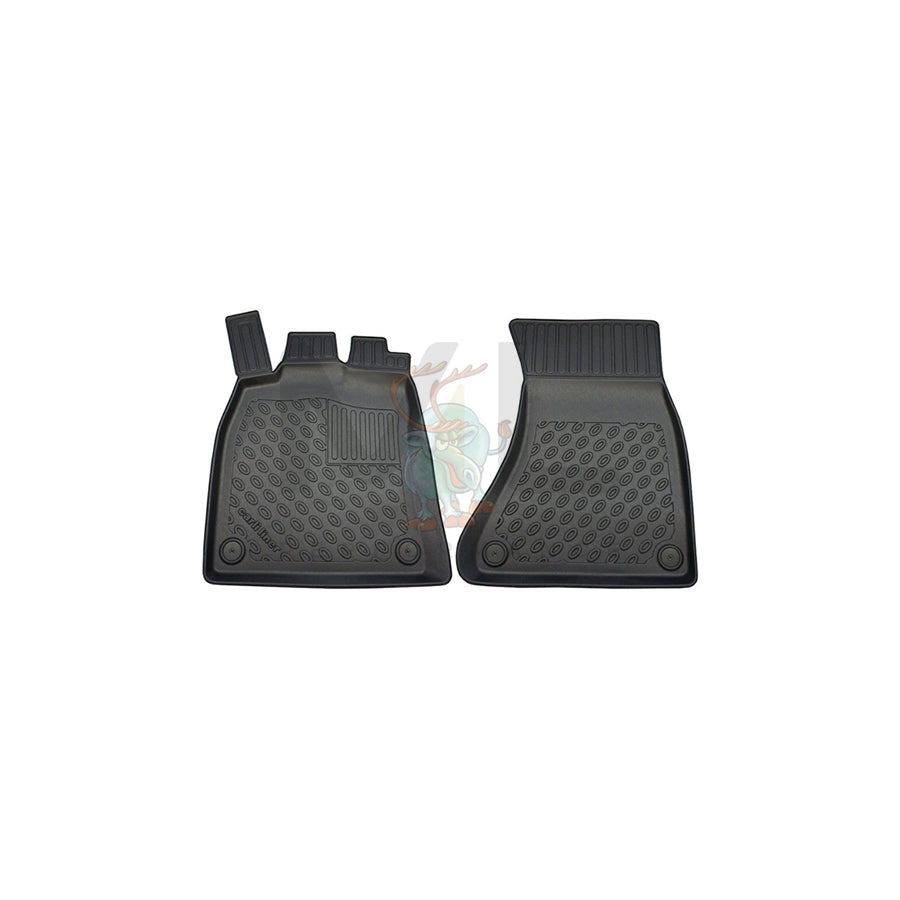 RENSI 253200 Floor mat set Elastomer, Front, Quantity: 2, Anthracite, Black