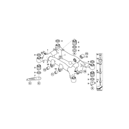 Genuine BMW 33316764888 E63 E61 Push Rod Right (Inc. 530xd, 545i & M6) | ML Performance US Car Parts