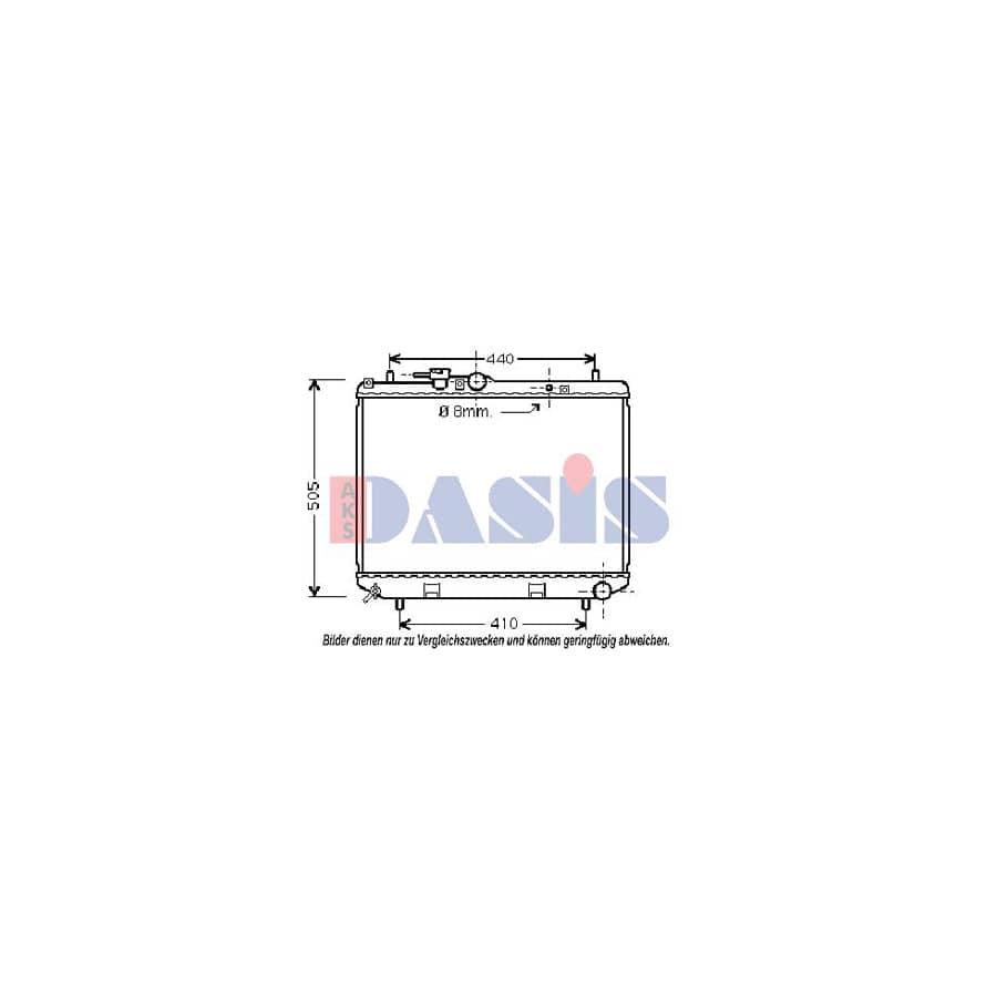 AKS Dasis 360190N Engine Radiator for Daihatsu Terios I (J1)