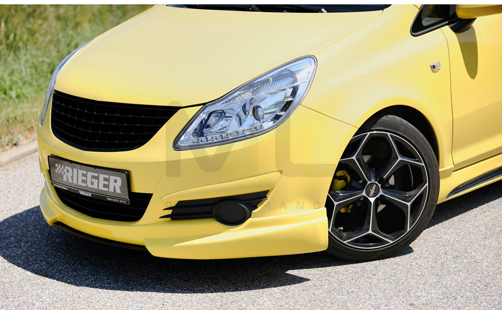Rieger 00058940 Opel Corsa D Front Splitter 9 | ML Performance UK Car Parts