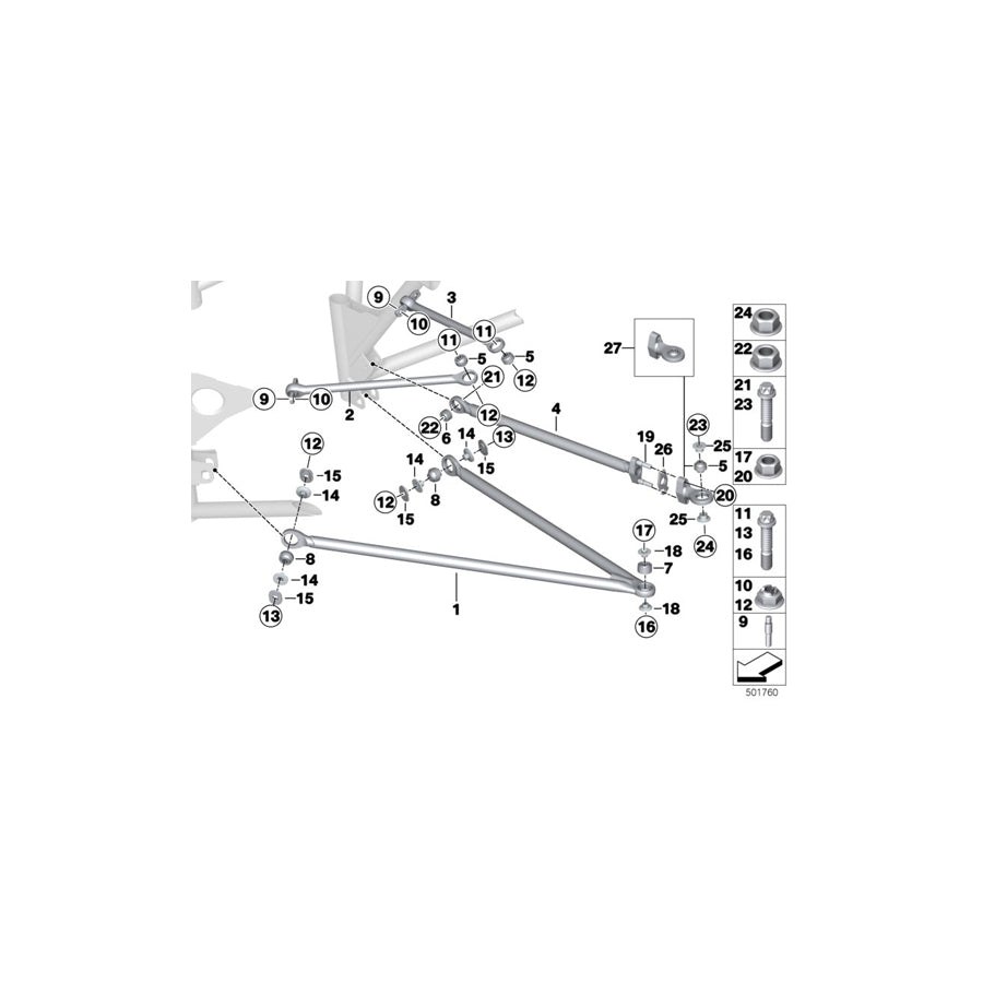 Genuine BMW 33308428437 Adjusting Plate 0,90 mm (Inc. M6 GT3) | ML Performance US Car Parts