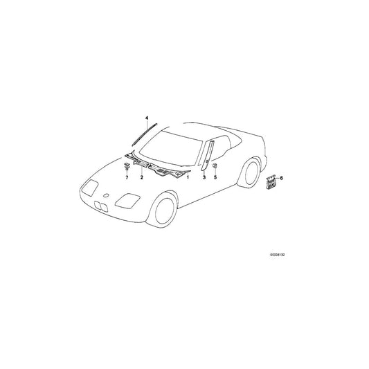 Genuine BMW 51712290602 Roadster Covering Right (Inc.  & Z1) | ML Performance US Car Parts