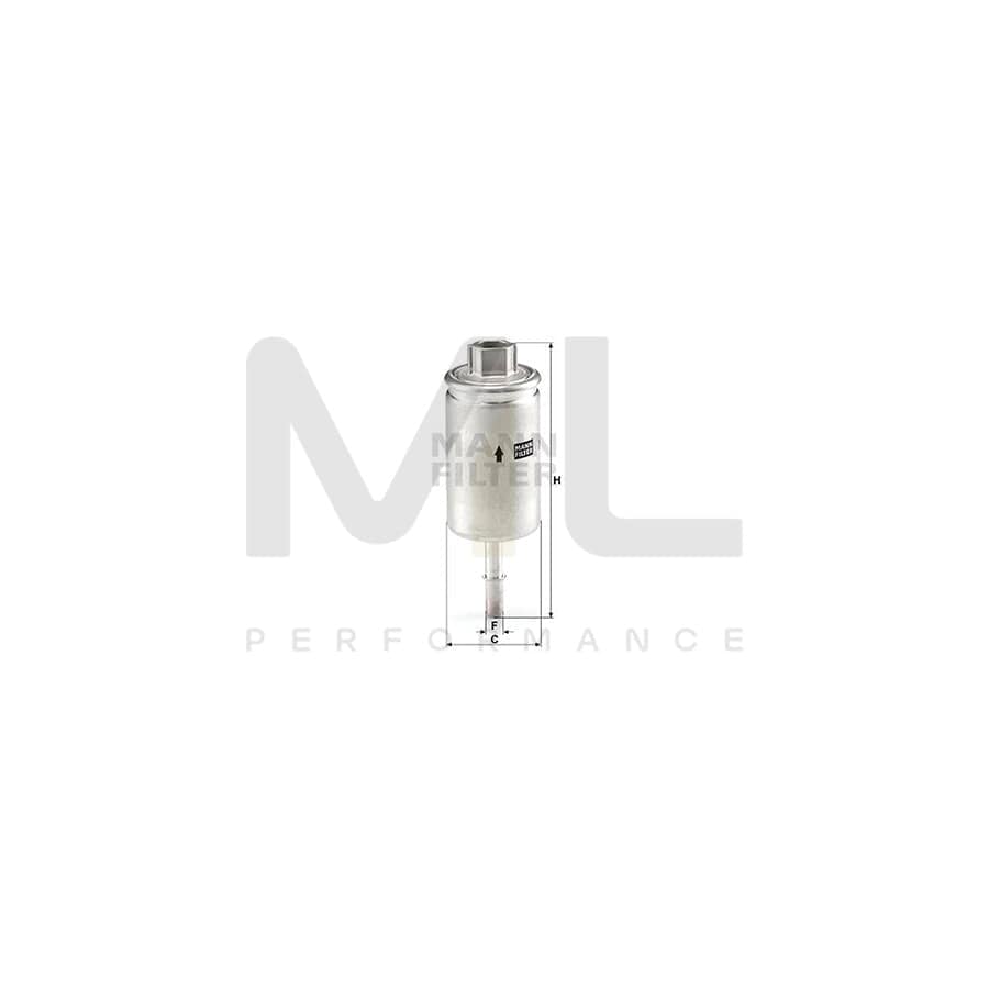 MANN-FILTER WK 57 Fuel filter In-Line Filter