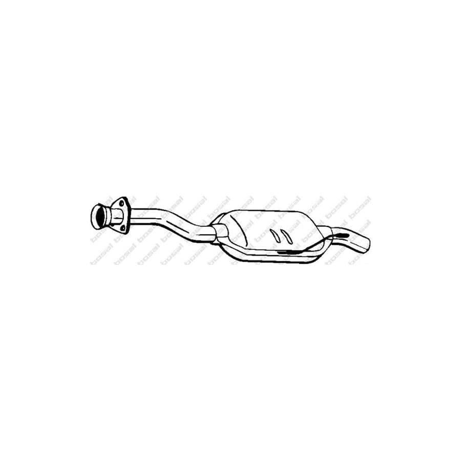 Bosal 175-025 Middle Silencer Suitable for Mercedes-Benz E-Class Saloon (W124)