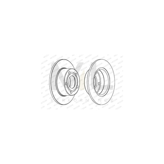 FERODO PREMIER Coat+ disc DDF321C Brake Disc Solid, Coated, without bolts/screws | ML Performance Car Parts