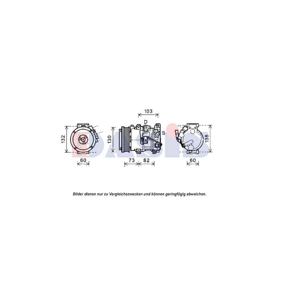 AKS Dasis 851992N Compressor, Air Conditioning for Lexus Rx II (Xu30)